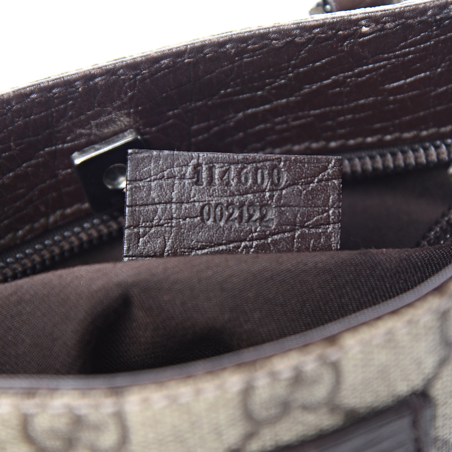 Gucci GG Supreme Monogram Mini Vertical Tote Dark Brown 6 of 9