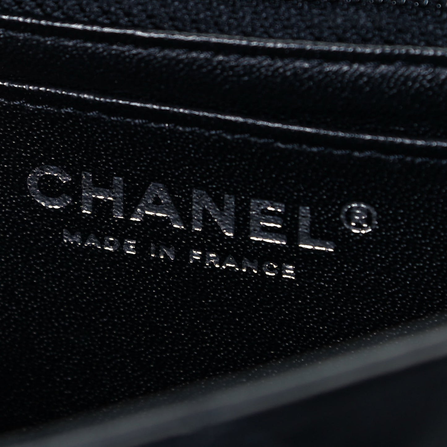 Lambskin Quilted Mini Rectangular Flap Black