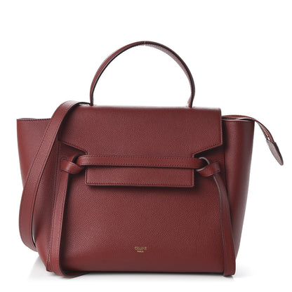 Celine Baby Grained Calfskin Micro Belt Bag Ruby 1 of 9