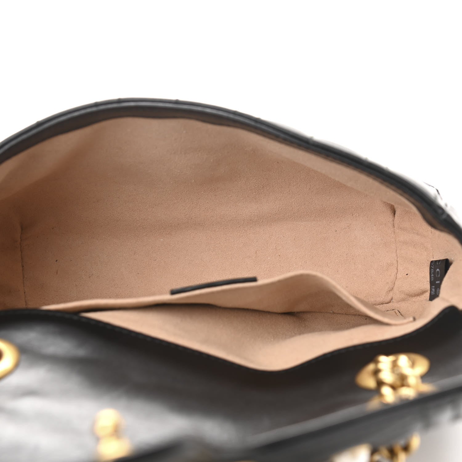 Gucci Calfskin Matelasse Studded Mini Pearly GG Marmont Shoulder Bag Black 5 of 10
