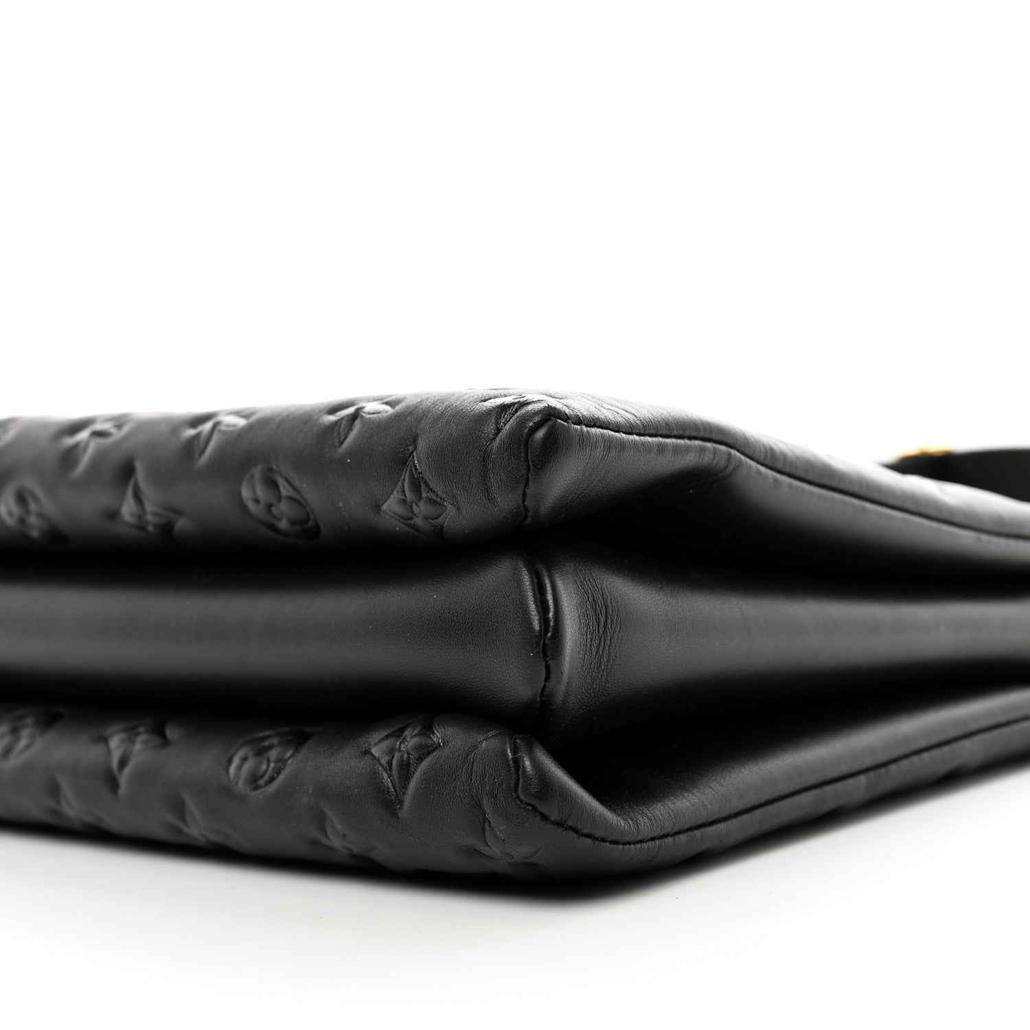 Louis Vuitton Lambskin Embossed Monogram Coussin MM Black 10 of 10