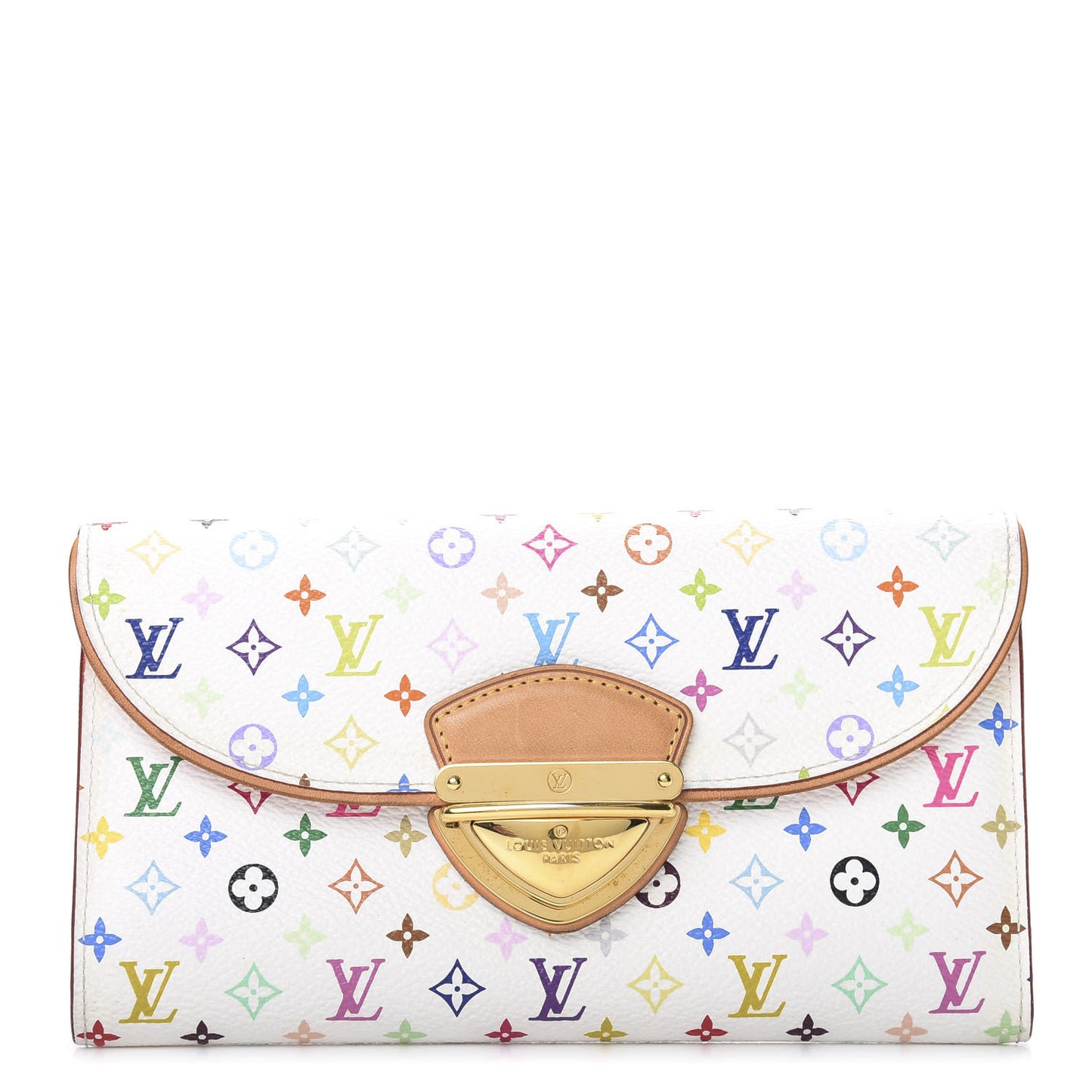 Monogram Multicolor Eugenie Wallet White