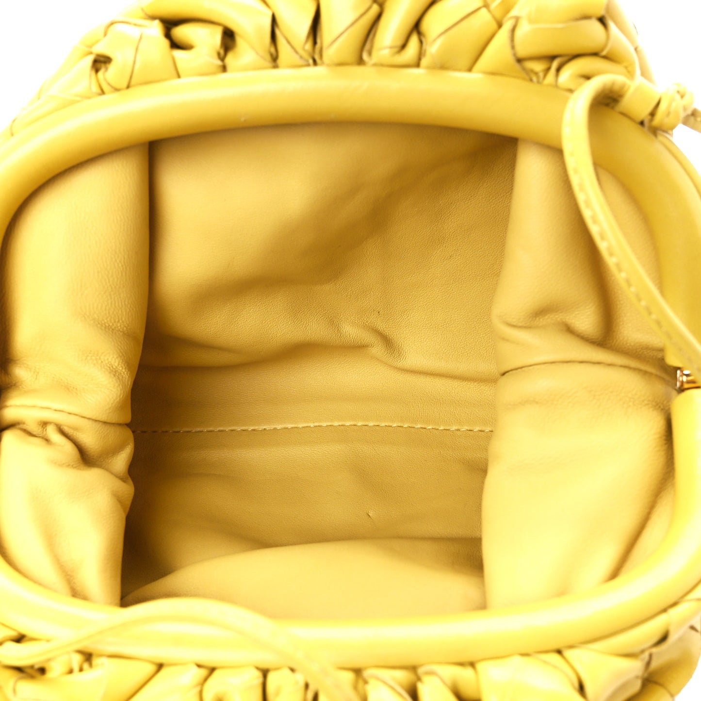 Nappa Intrecciato The Mini Pouch Buttercup