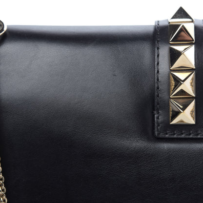Valentino Garavani Vitello Extra Large Glam Lock Rockstud Flap Black 10 of 13