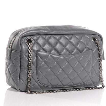 Chanel Aged Calfskin Reissue Medium Camera Case Gray 3 of 7