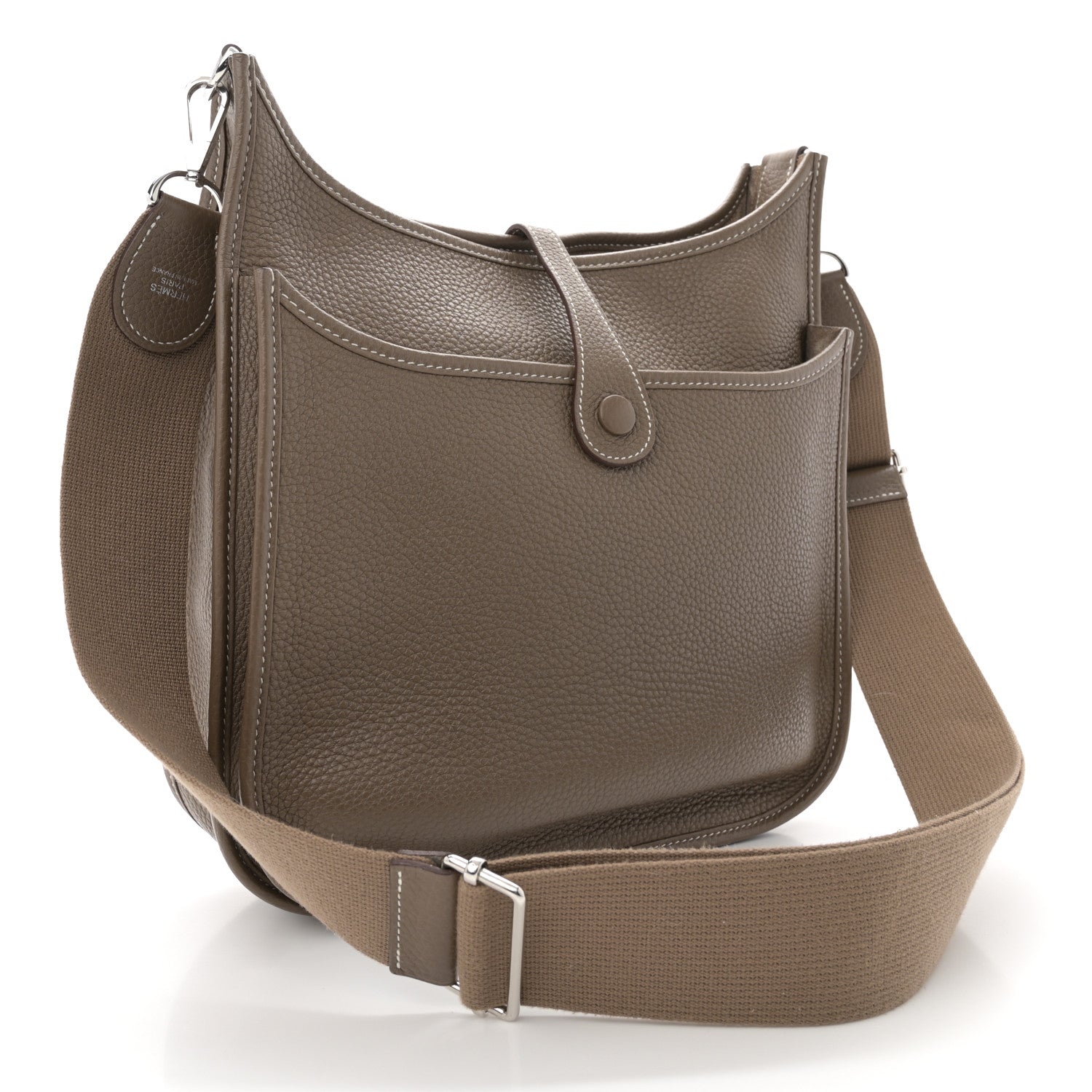 Hermes Taurillon Clemence Evelyne III PM Etoupe 3 of 10