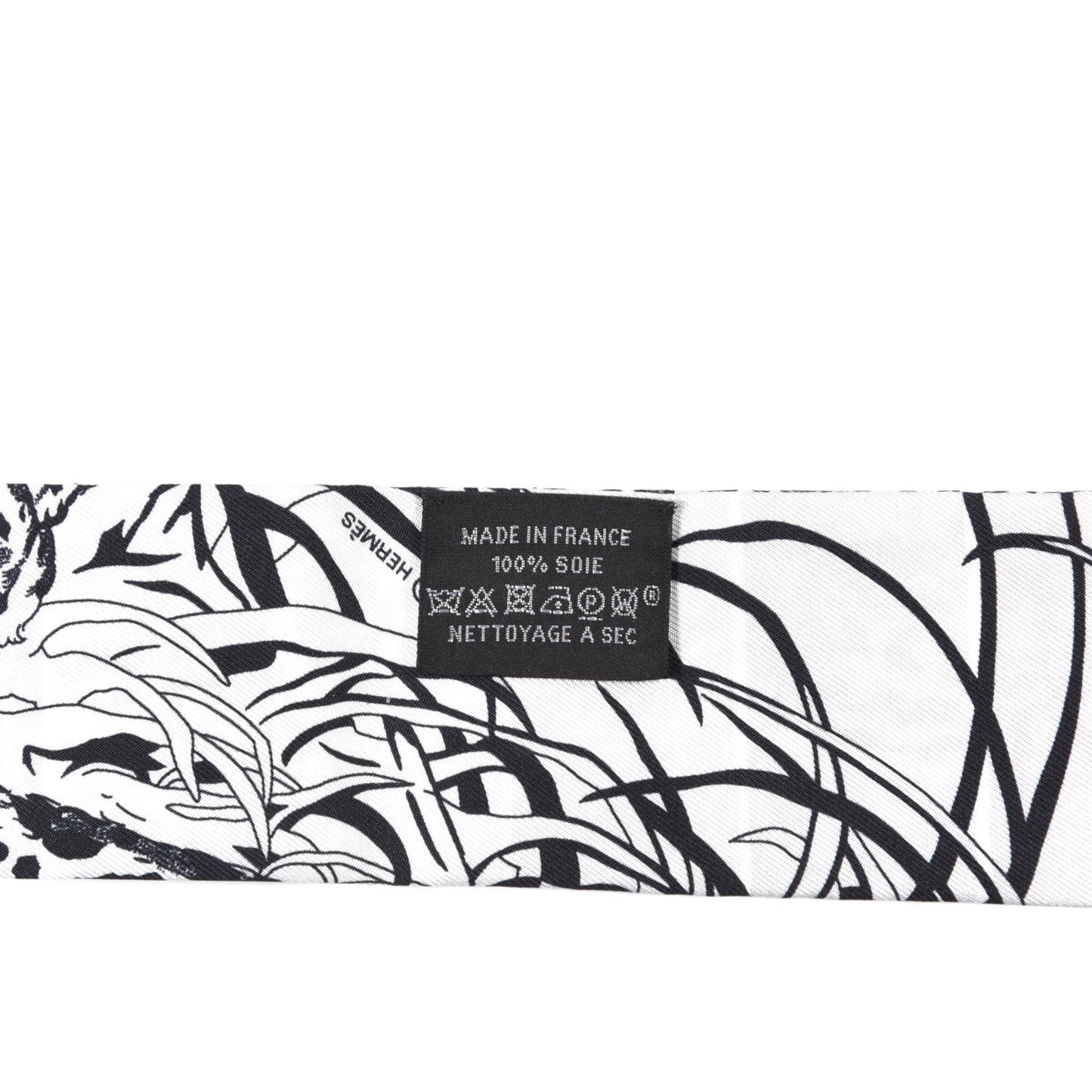 Silk Jungle Love Rainbow Twilly Gris Black White