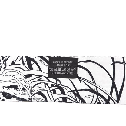 Hermes Silk Jungle Love Rainbow Twilly Gris Black White 2 of 4