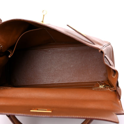 Hermes Courchevel Kelly Retourne 32 Gold 5 of 24
