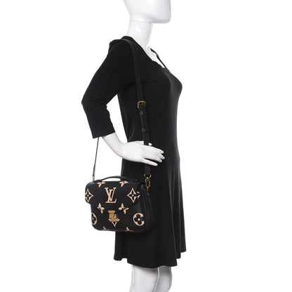 Louis Vuitton Empreinte Monogram Giant Pochette Metis Black Beige 2 of 8