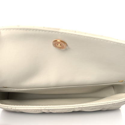 Christian Dior Supple Calfskin Cannage Caro Pouch with Chain Latte 5 of 9