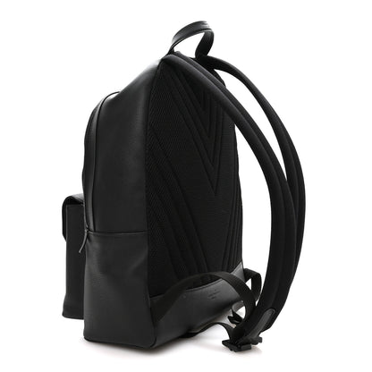 Louis Vuitton Grained Calfskin Aerogram Takeoff Backpack Black 2 of 8