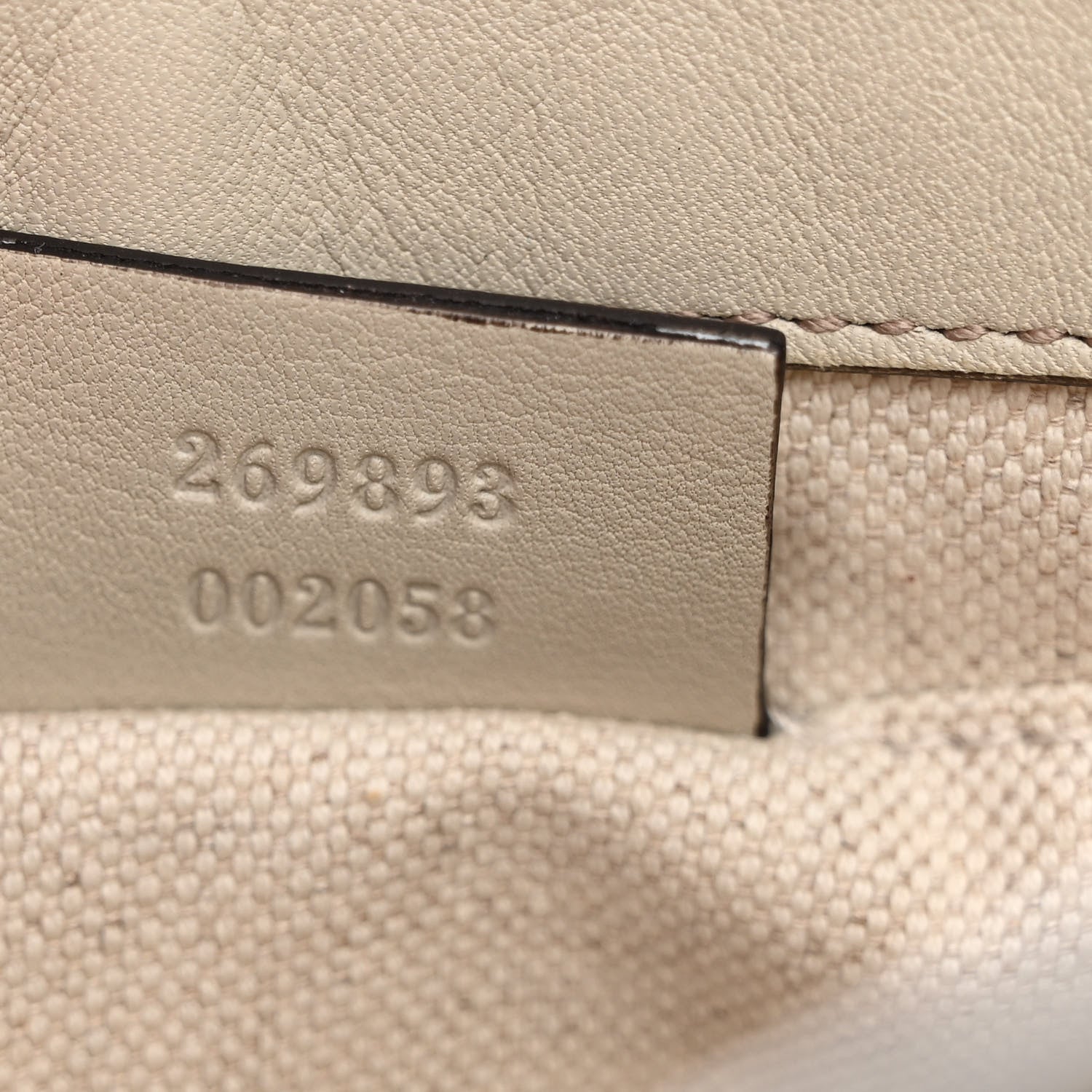 Gucci Guccissima Small Mayfair Bow Detail Shoulder Bag Off White 7 of 12