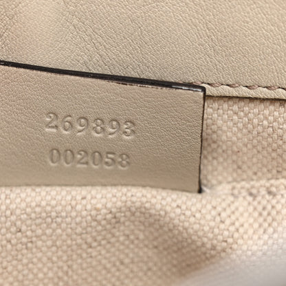 Gucci Guccissima Small Mayfair Bow Detail Shoulder Bag Off White 7 of 12