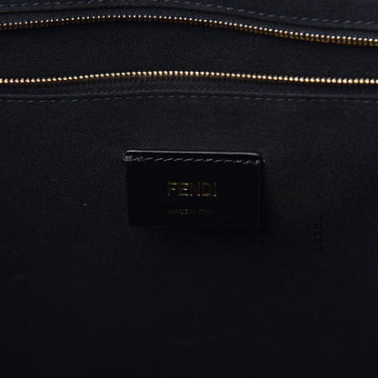 Fendi Fabric Jacquard Cuoio Roma FF Metallic Thread Karligraphy Tote Gold Black 6 of 10
