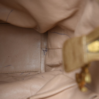 Chanel Metallic Goatskin Ligne Tote Gold 17 of 18