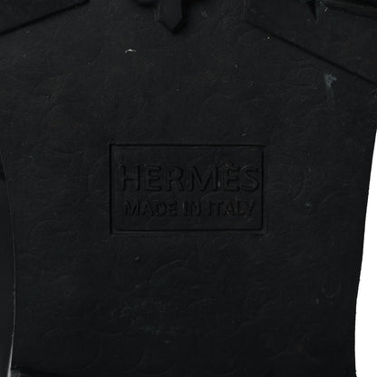Hermes Calfskin Womens Hiking Boots 38.5 Black 6 of 8