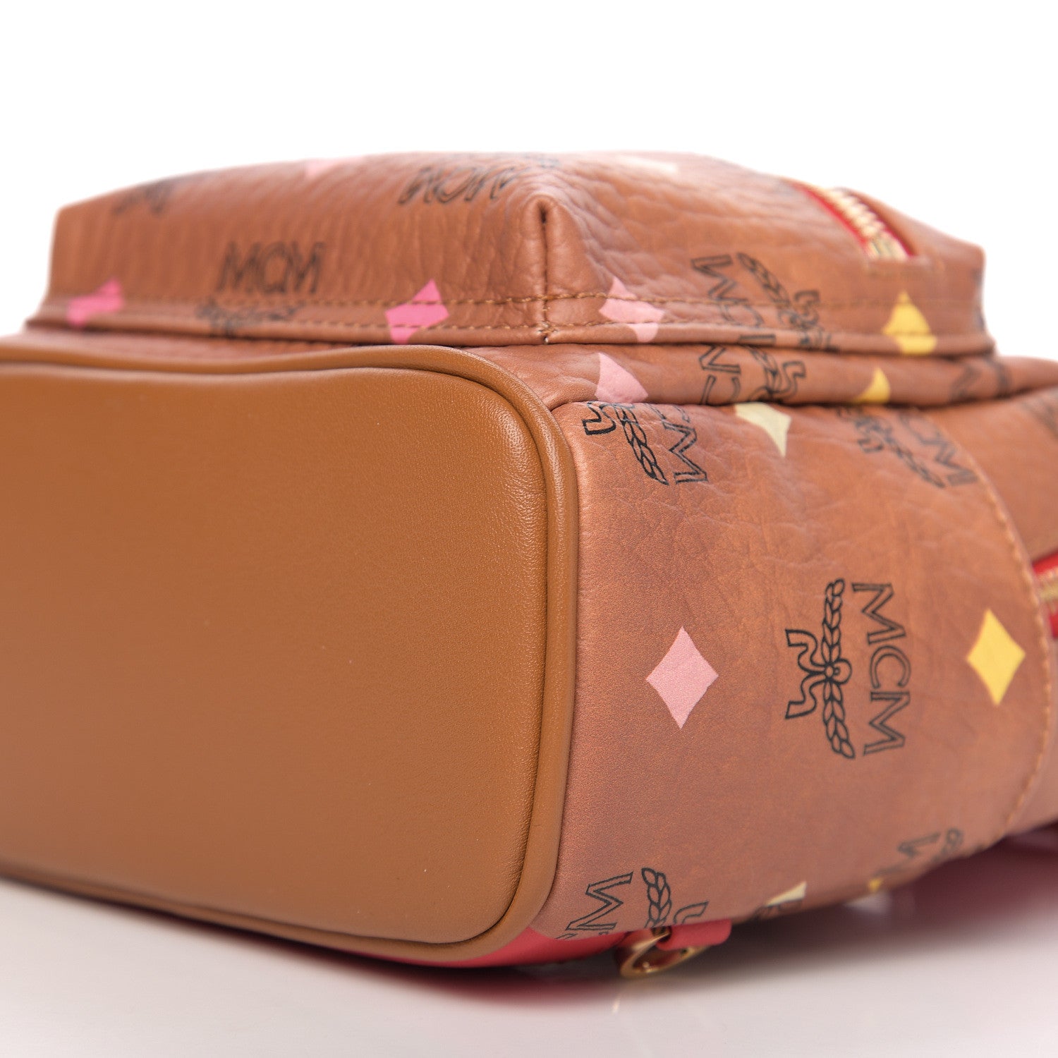 MCM Visetos Spektrum X-Mini Backpack Cognac 8 of 9