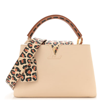 Louis Vuitton Taurillon Wild At Heart Capucines MM Creme Multicolor 1 of 10