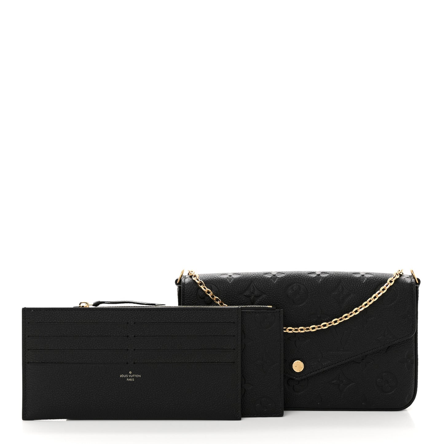 Empreinte Pochette Felicie Chain Wallet Black