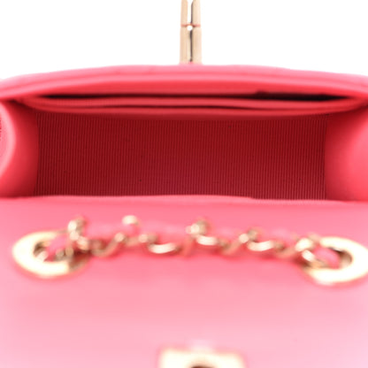 Chanel Lambskin Quilted Mini Trendy CC Clutch With Chain Coral Pink 5 of 7