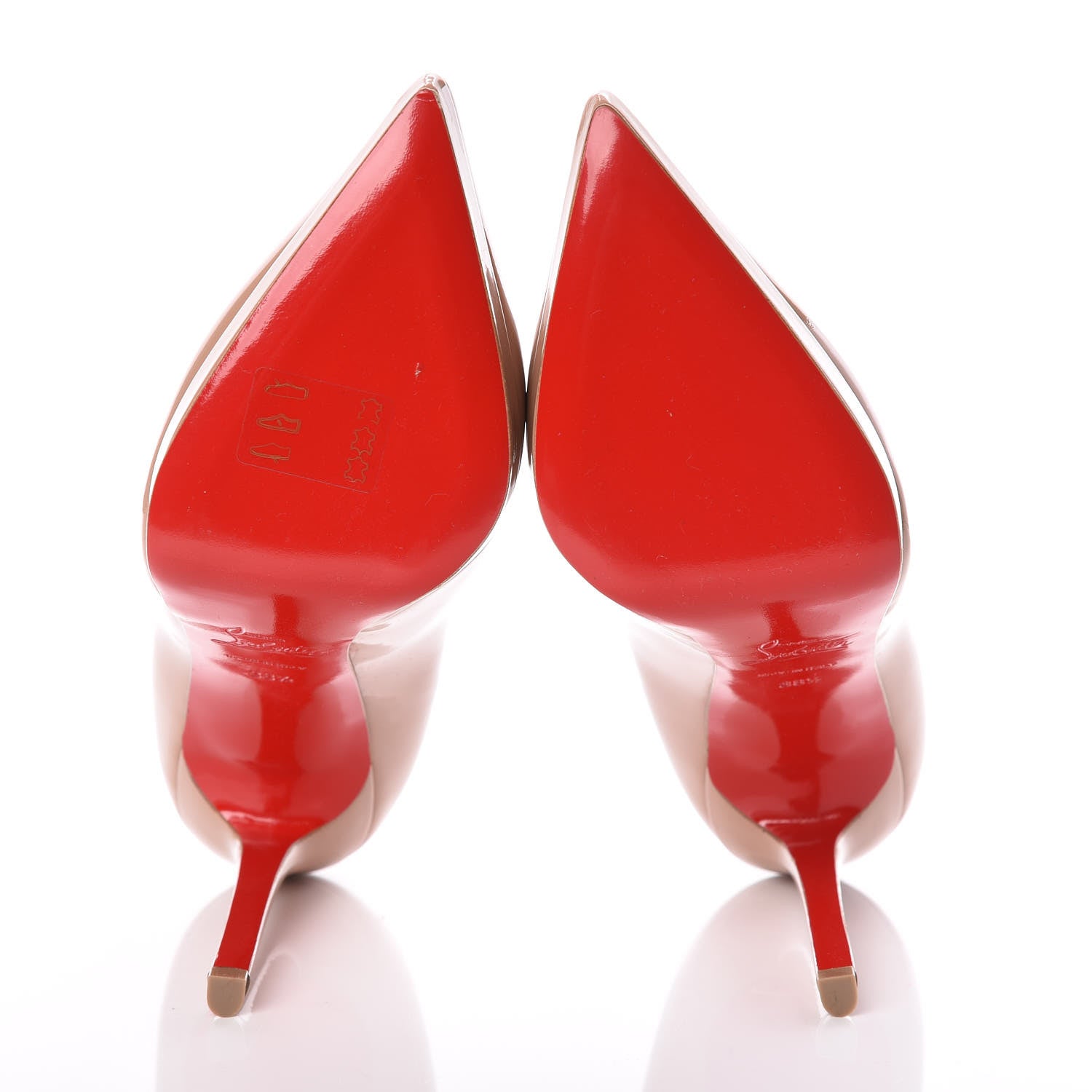 Christian Louboutin Patent Pigalle Plato 120 Pumps 38.5 Nude 5 of 7