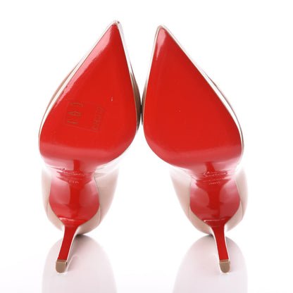 Christian Louboutin Patent Pigalle Plato 120 Pumps 38.5 Nude 5 of 7