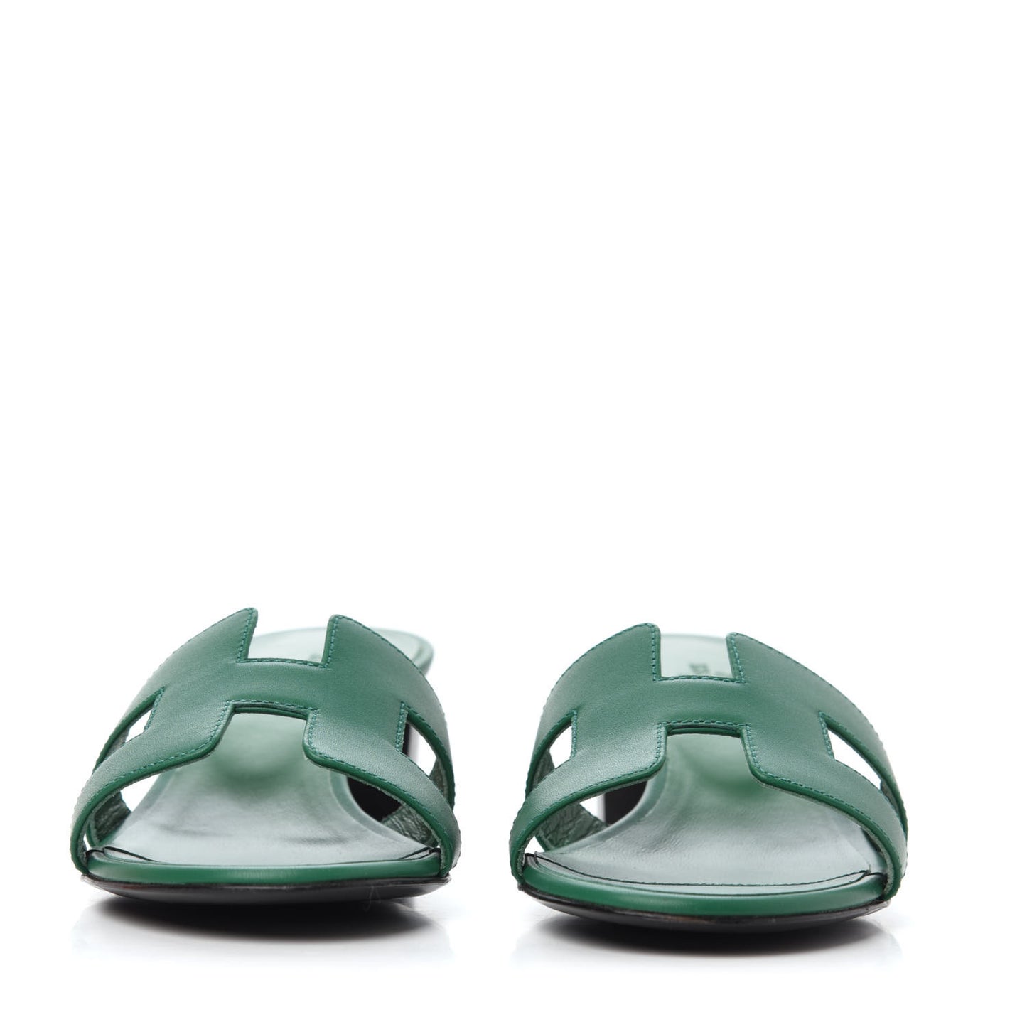 Calfskin Oasis Sandals 37 Vert Emeraude