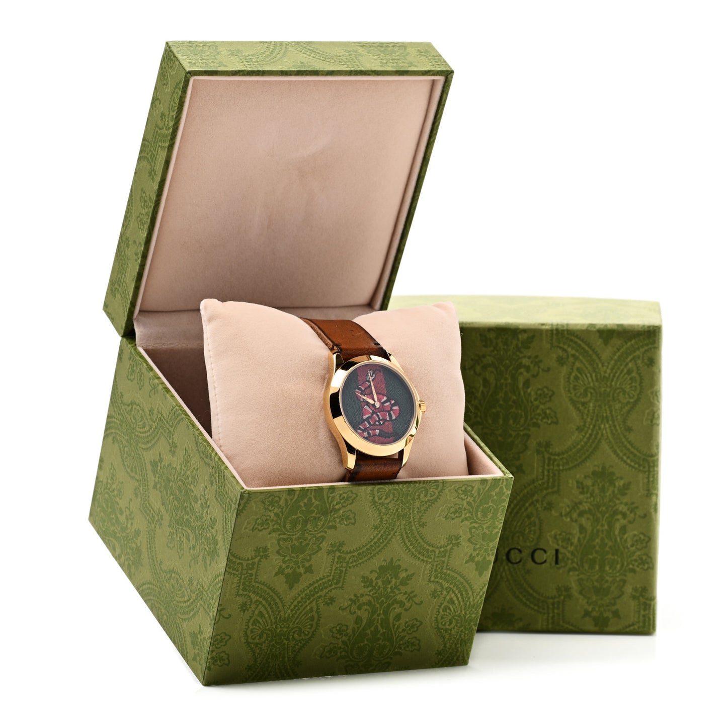 Stainless Steel Calfskin 38mm Le Marche Des Merveilles Snake Quartz Watch