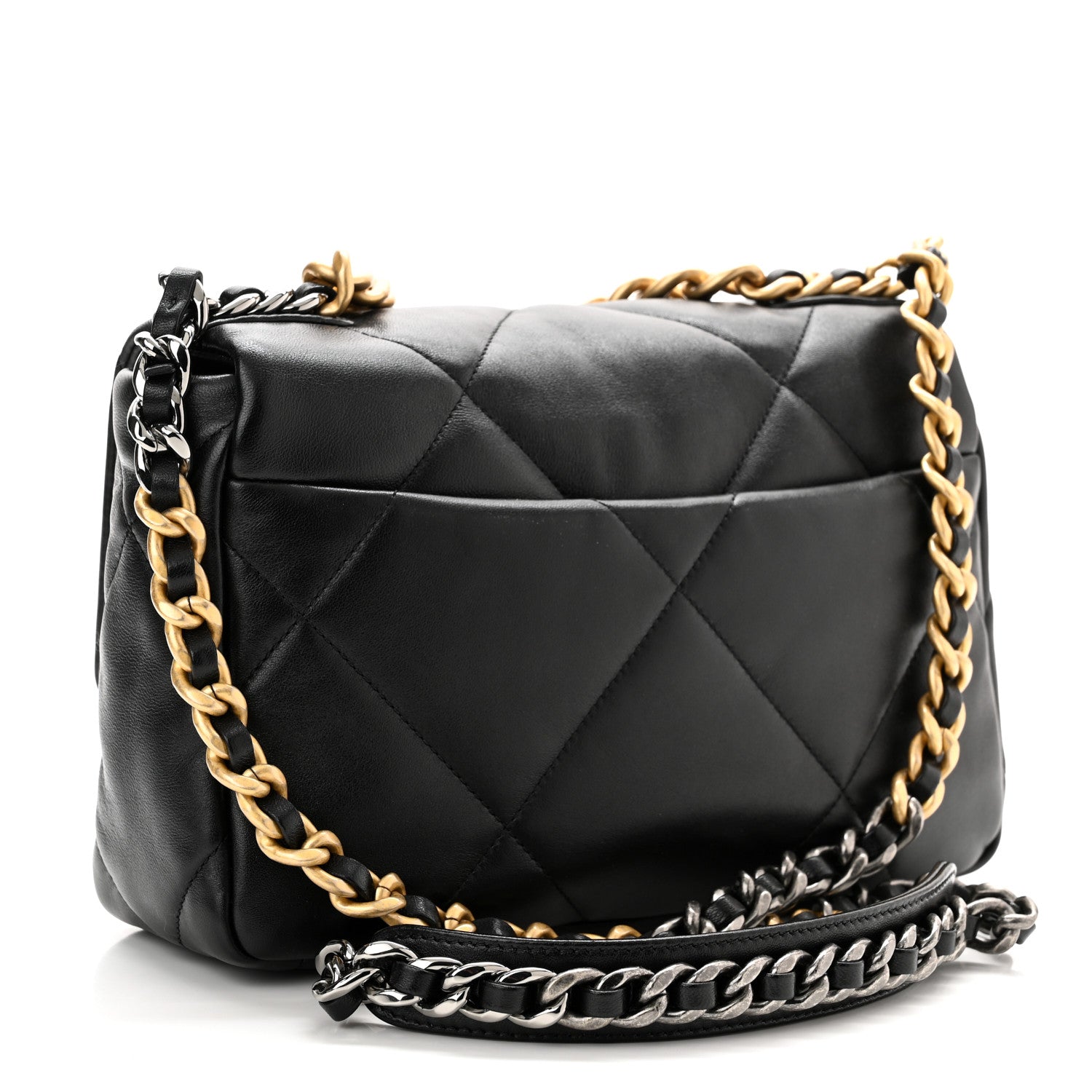 Chanel Lambskin Quilted Medium Chanel 19 Flap Black 3 of 10