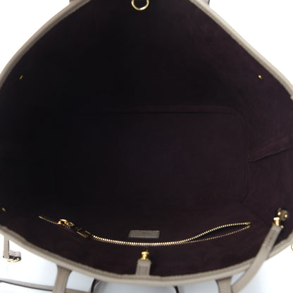 Louis Vuitton Empreinte Monogram Giant Neverfull MM Tourterelle 6 of 12