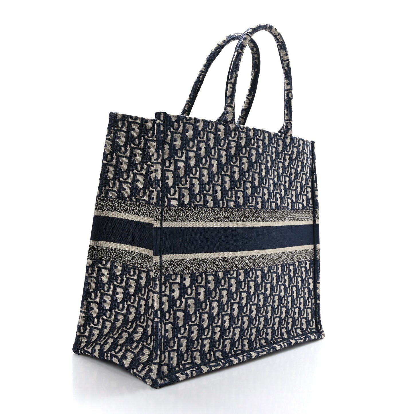 Oblique Large Book Tote Blue Multicolor