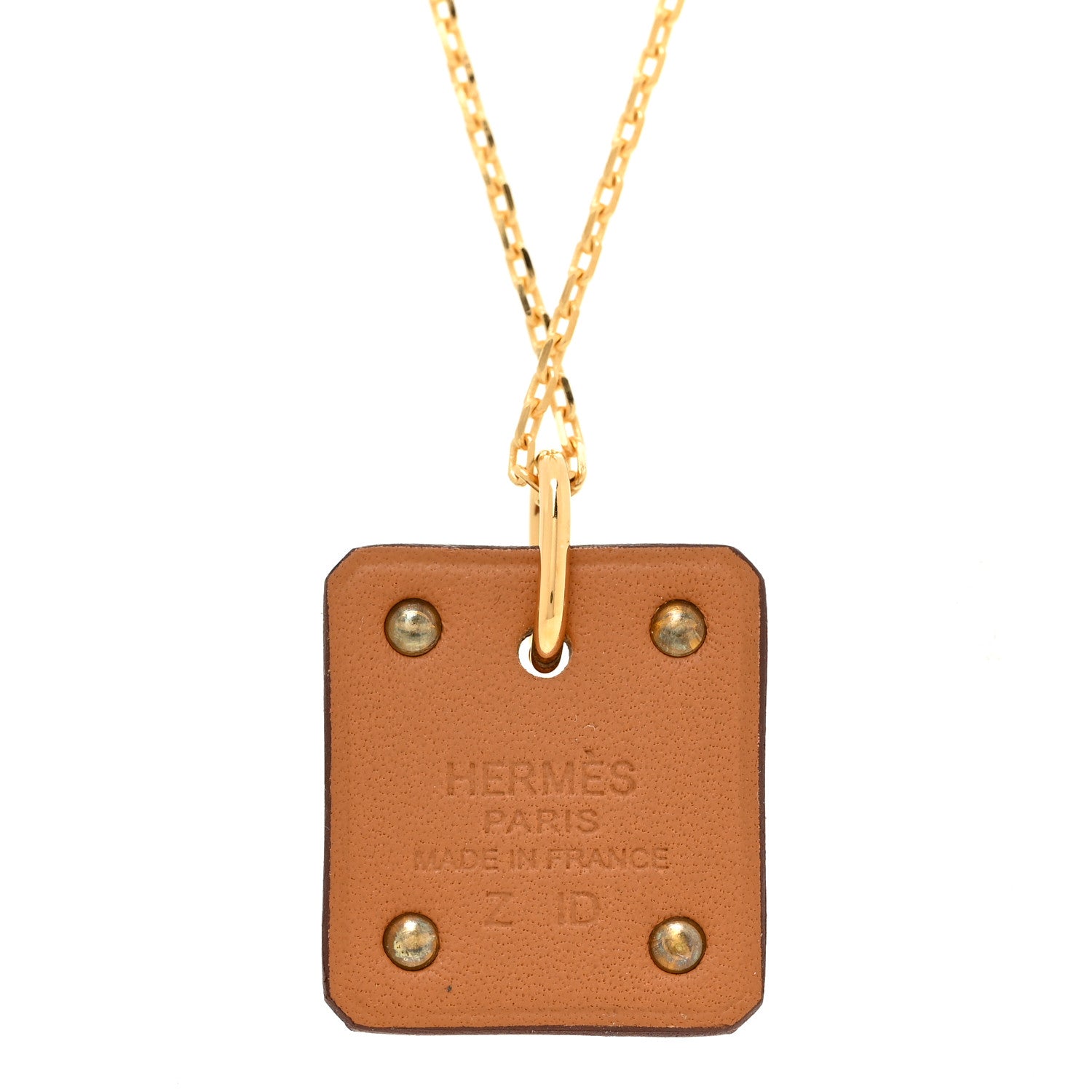 Hermes Swift As De Coeur Necklace Gold 5 of 6