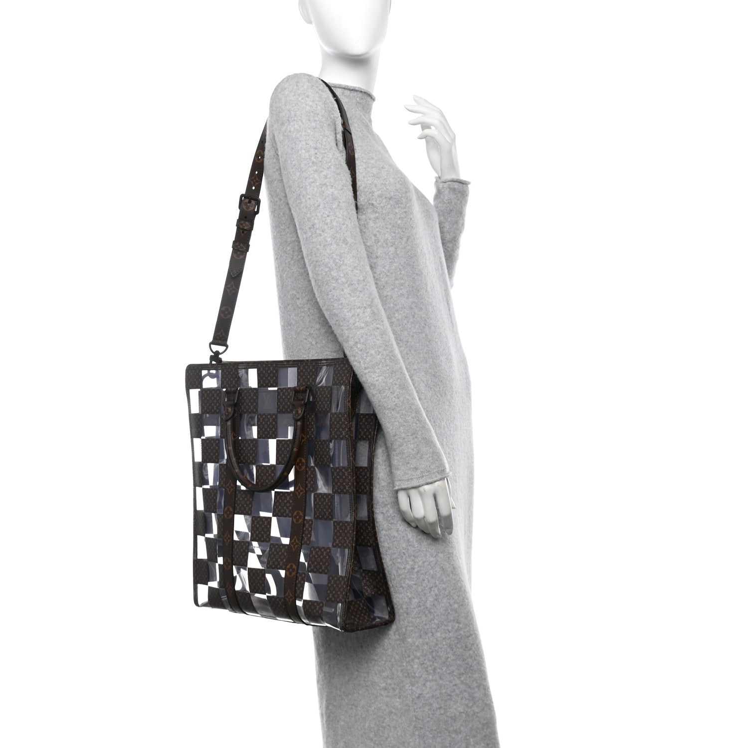 Louis Vuitton PVC Monogram Chess Sac Plat 2 of 11