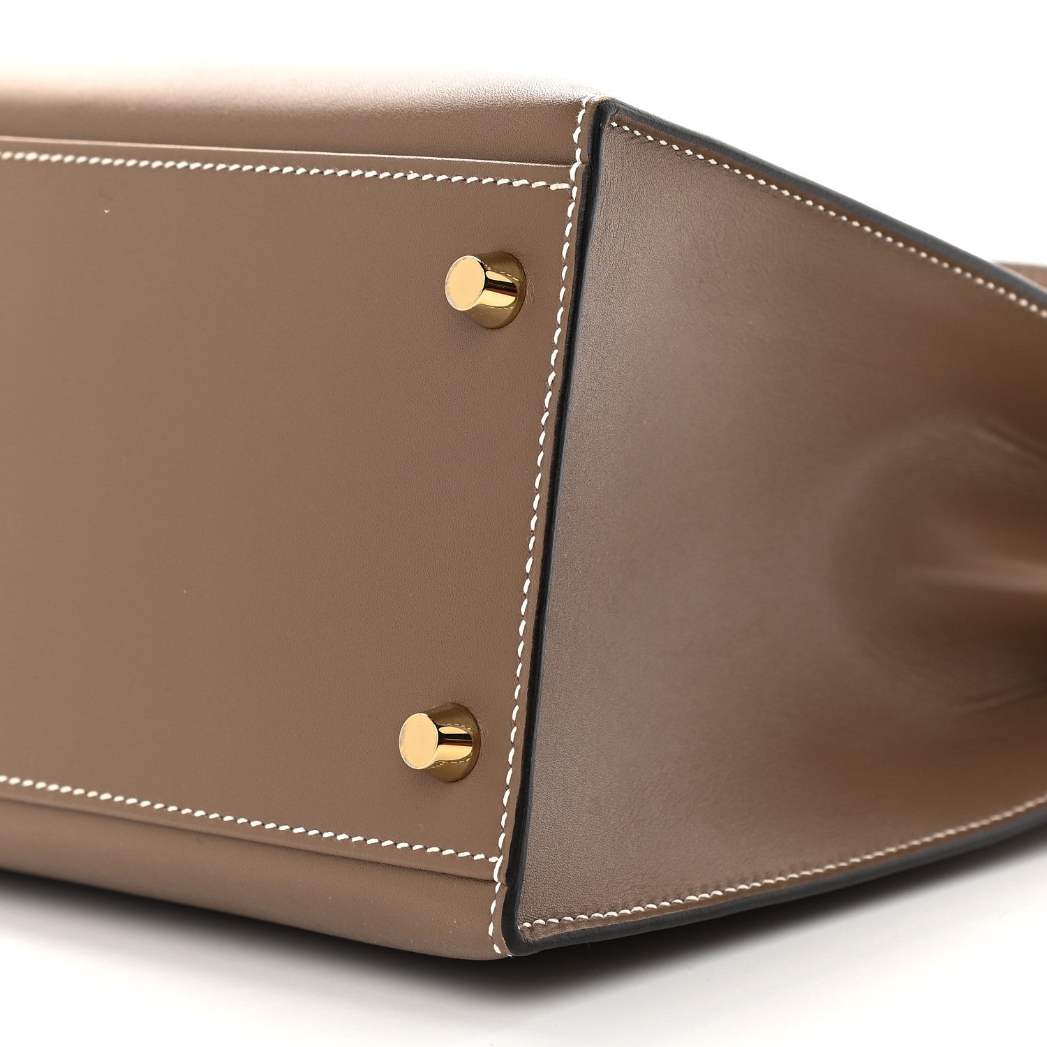Hermes Tadelakt Sellier Kelly 32 Etoupe 9 of 10