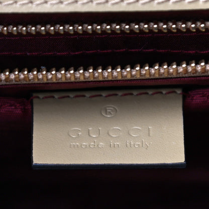 Gucci Smooth Calfskin Small Zumi Shoulder Bag Beige Black 8 of 13