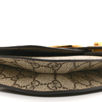 Gucci GG Supreme Monogram Textured Dollar Calfskin Blondie Belt Bag Beige Ebony New Acero 9 of 12