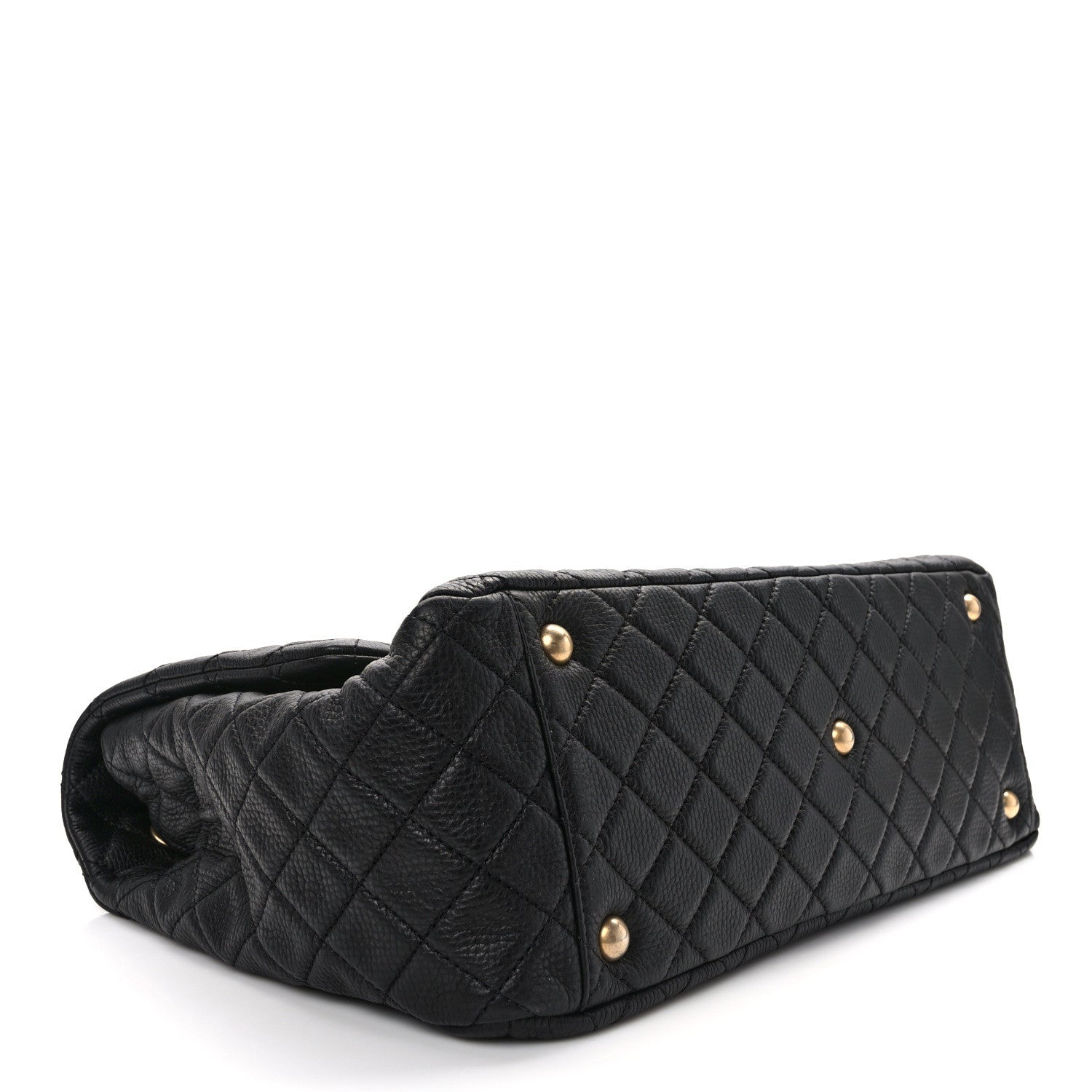 Chanel Calfskin Quilted XXL Travel Flap Bag Black 3 of 13