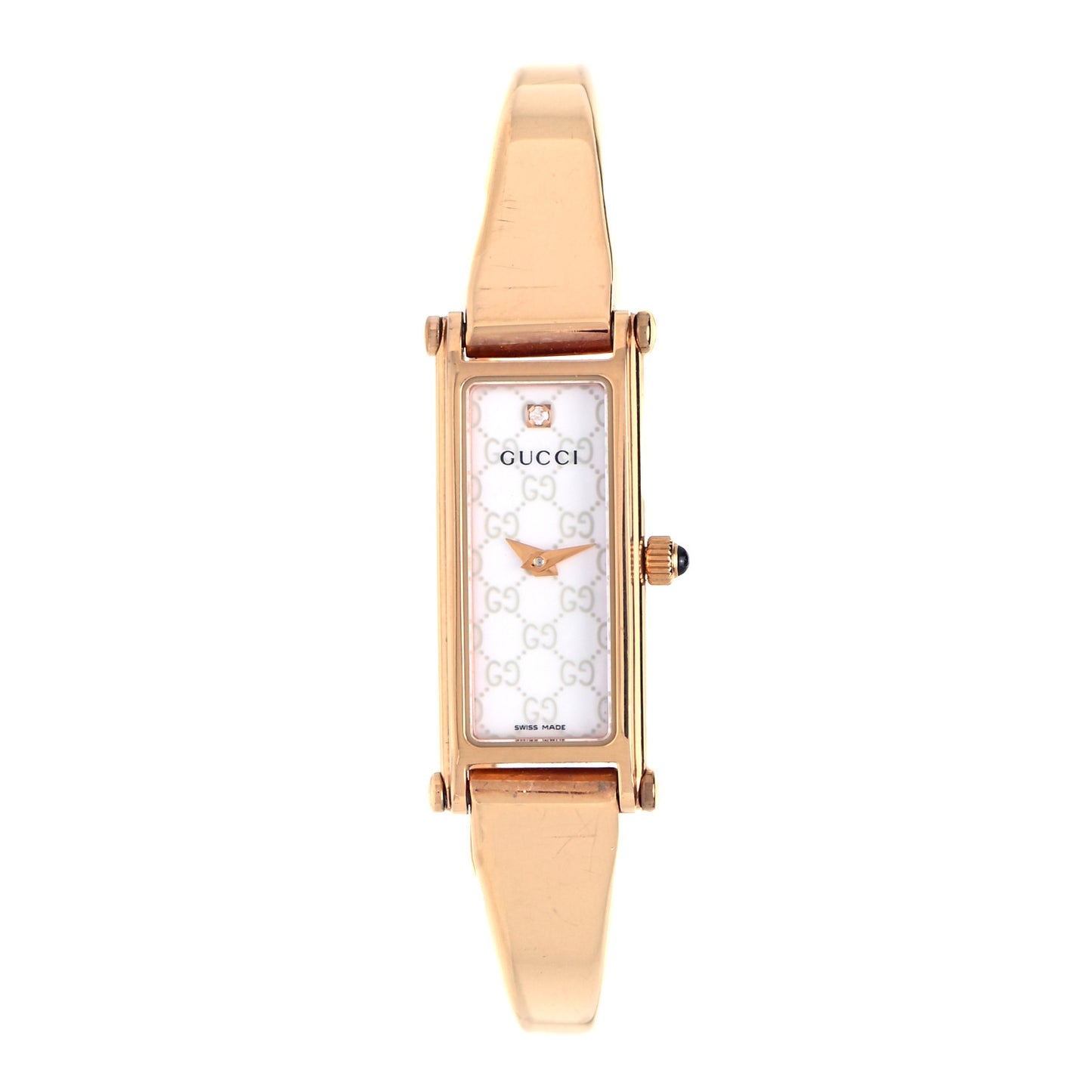 Stainless Steel Diamond Mother of Pearl 12mm 1500L Horsebit Quartz Watch