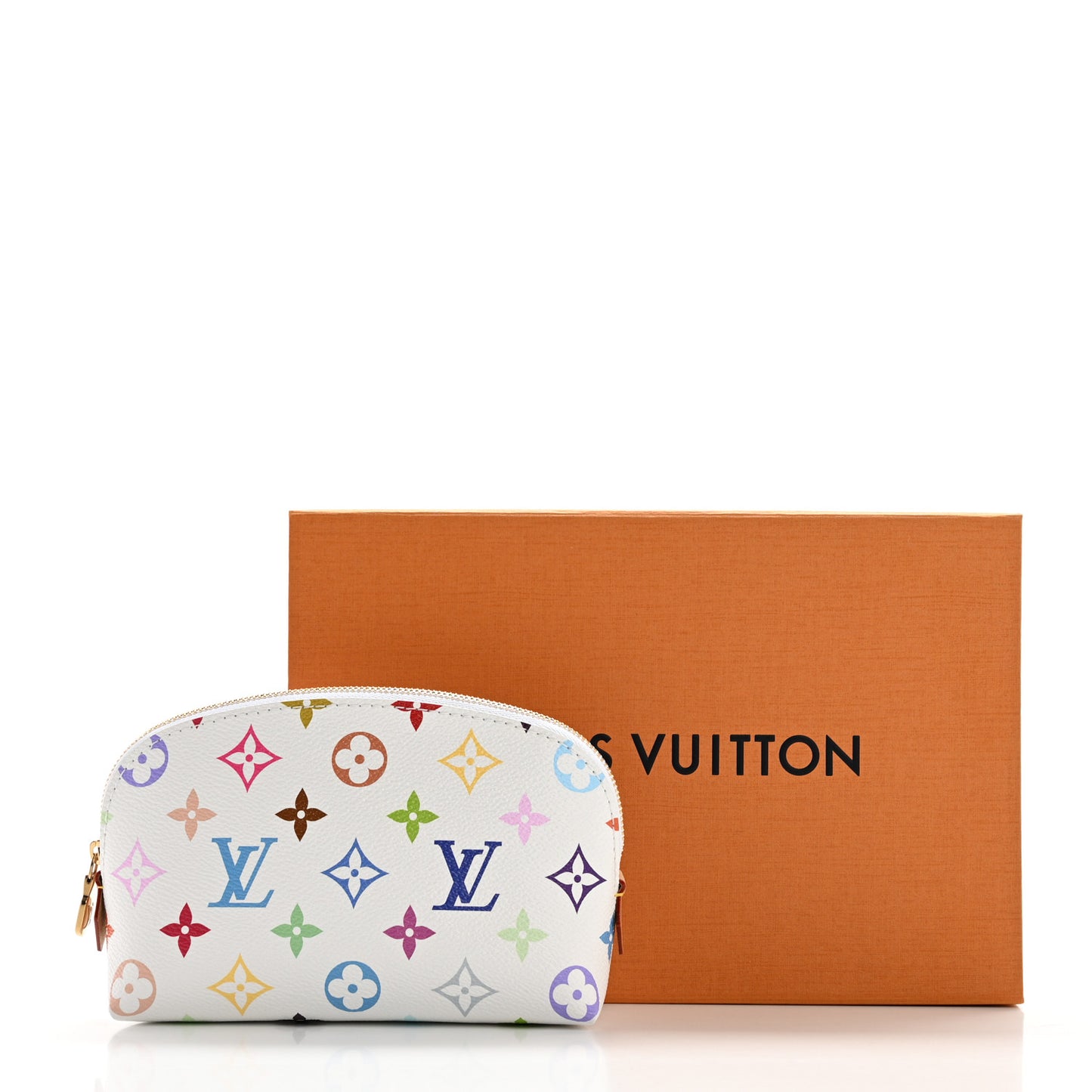 LV x TM Monogram Multicolor Cosmetic Pouch PM White