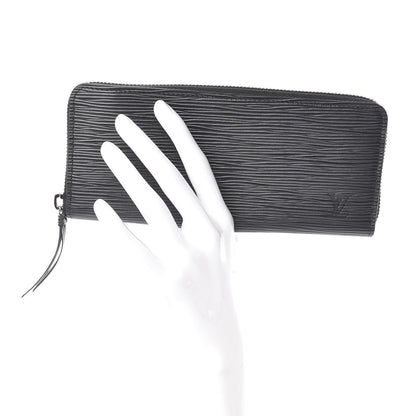 Louis Vuitton Epi Clemence Wallet Black 2 of 8