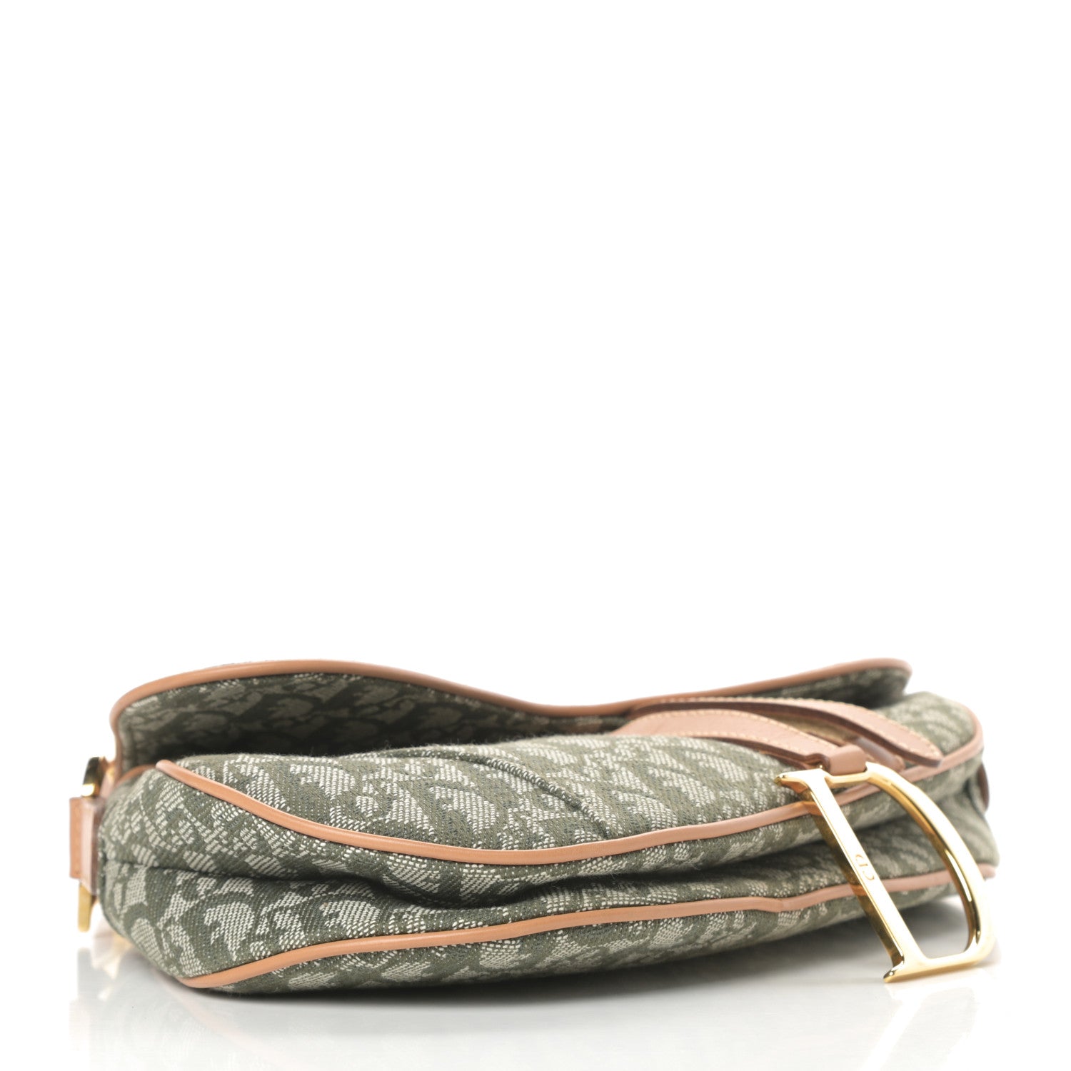 Christian Dior Monogram Saddle Bag Green 4 of 10