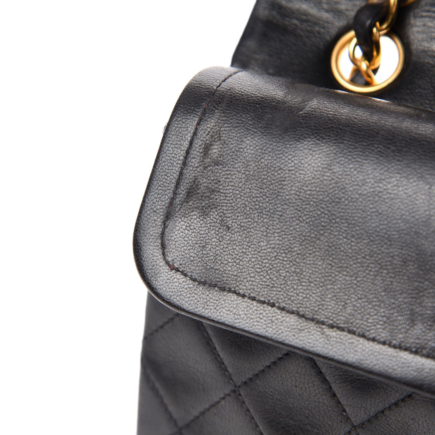 Chanel Lambskin Quilted Small Double Flap Black 8 of 14