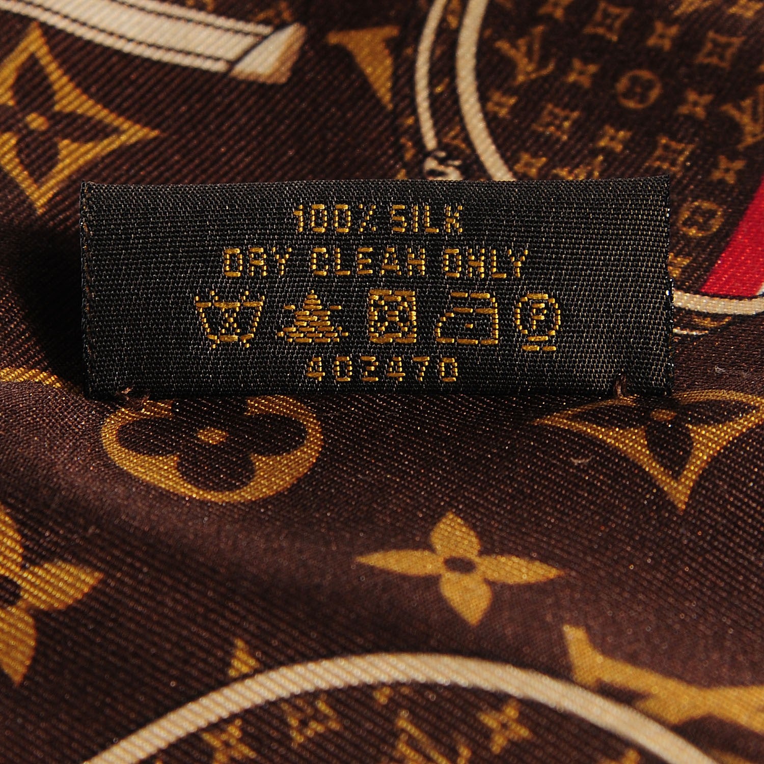 Louis Vuitton Silk Monogram Trunks Bandeau 5 of 5