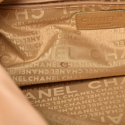 Chanel Lambskin Pony Hair Shoulder Bag Beige 9 of 20