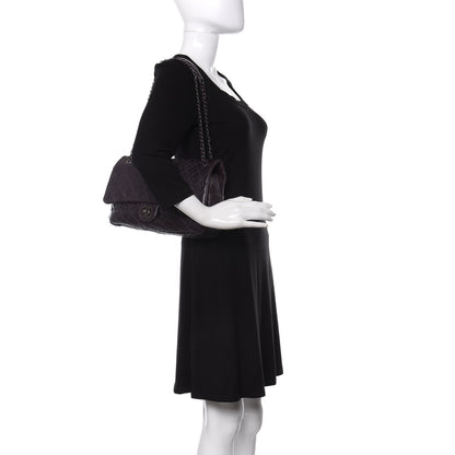 Chanel Iridescent Caviar Quilted Large Chic Flap Dark Purple 2 of 11