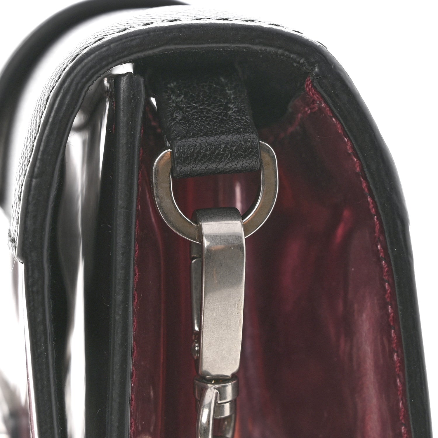 Prada Metallic Vitello Saffiano Cahier Bag Ibisco Black 12 of 13