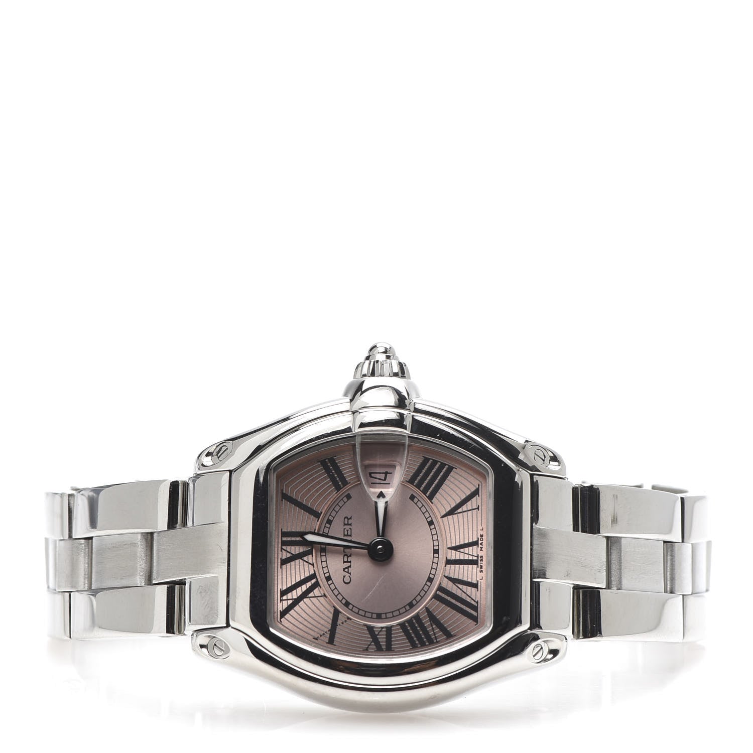 Cartier Stainless Steel 31mm Roadster Quartz Watch Pink 3 of 7