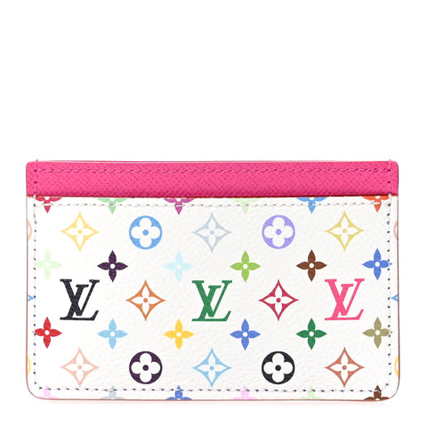LV X TM Monogram Multicolor Card Holder Kawaii Pink