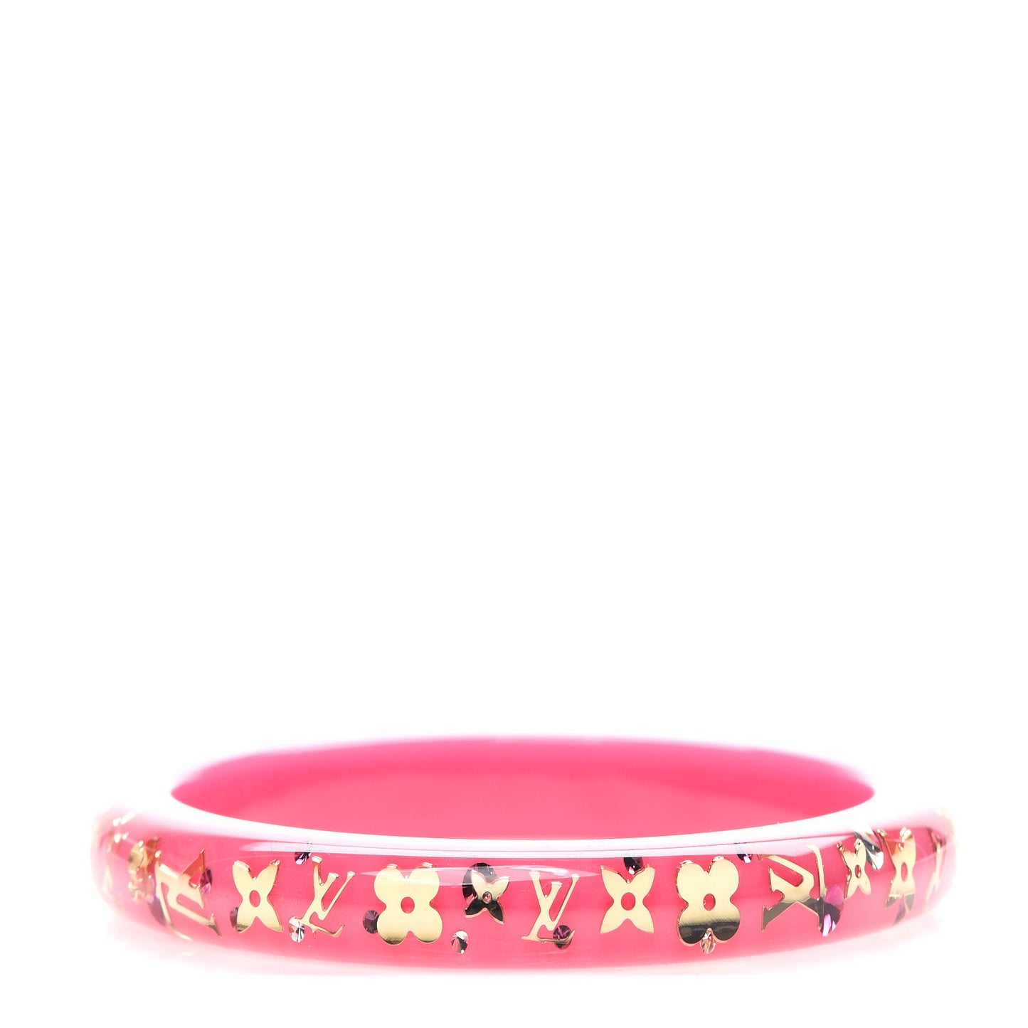 Resin Swarovski Medium Inclusion Bracelet PM Framboise